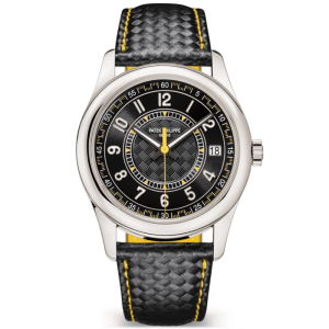 Patek Philippe Calatrava 18ct White Gold 40mm EbonyYellow Dial Men’s Automatic Watch