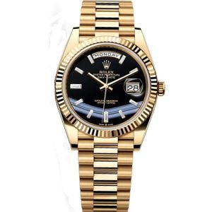 Rolex Day-Date Series Automatic Mechanical Movement 40mm Black Dial m228238-0059