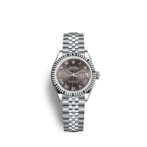 Rolex Ladies Datejust Series Automatic Mechanical Movement Women’s Watch 28mm Gray Dial M279174-0013