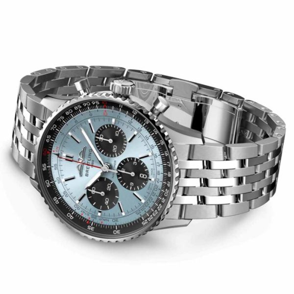 Breitling Navitimer B01 Chronograph 43mm Ice Blue Dial Automatic Gents Watch AB0138241C1A1 - Image 4