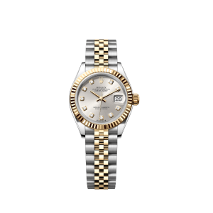 Rolex Ladies Datejust Series Automatic Mechanical Movement Waterproof Date Display Women’s Watch Swiss Watch 28mm Gold Dial Oystersteel Gold Case m279173-0007