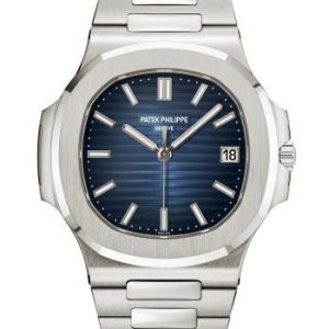 Patek Philippe Nautilus Blue Dial White Gold 58111G 001