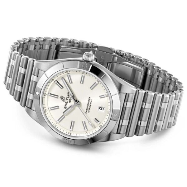 Breitling Chronomat 36mm White Dial Automatic Ladies Watch A10380101A3A1 - Image 4