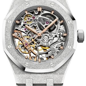 Audemars Piguet ROYAL OAK DOUBLE BALANCE WHEEL OPENWORKED Frosted Skeleton 37mm