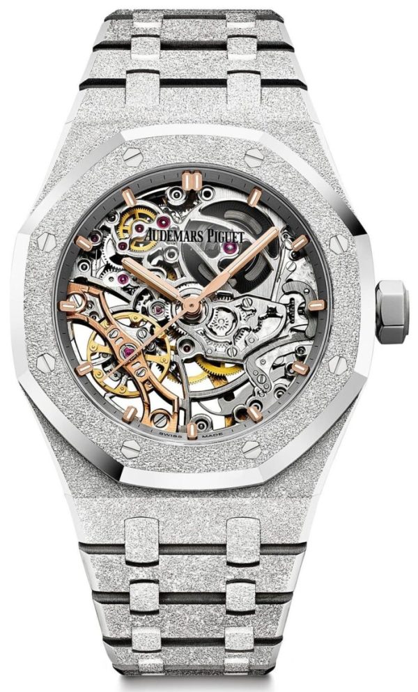 Audemars Piguet ROYAL OAK DOUBLE BALANCE WHEEL OPENWORKED Frosted Skeleton 37mm