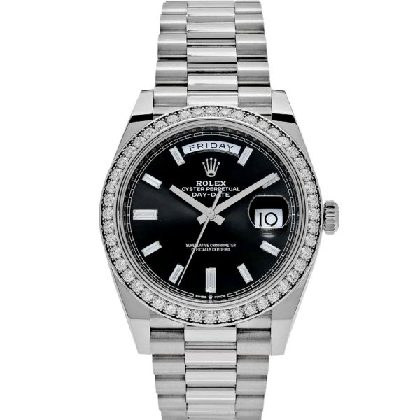 Rolex Day-Date Automatic Mechanical Movement 40mm Black Dial 22849-0003