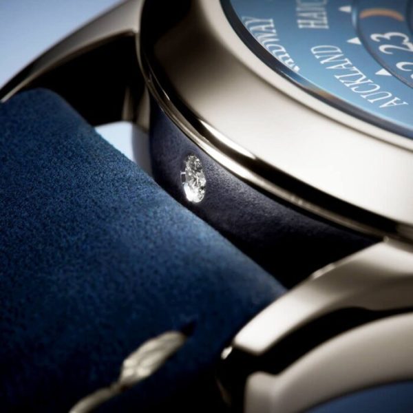 Patek Philippe Complication World Time Platinum Blue Dial Men’s Automatic Strap Watch - Image 4