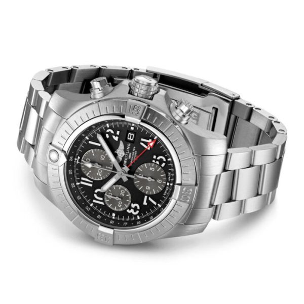 Breitling Avenger Chronograph GMT 45mm Black Dial Automatic Gents Watch A24315101B1A1 - Image 4