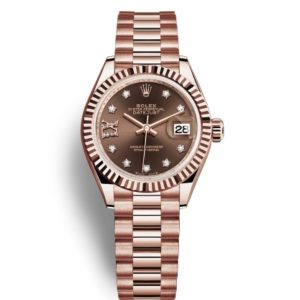 Rolex ladies datejust automatic mechanical movement women’s watch Swiss watch 28mm brown dial rose gold case m279175-0002