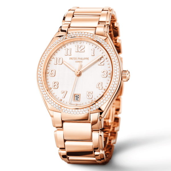 Patek Philippe Twenty 4 36mm 18ct Rose Gold & Silvery Patterned Dial Watch - Image 2