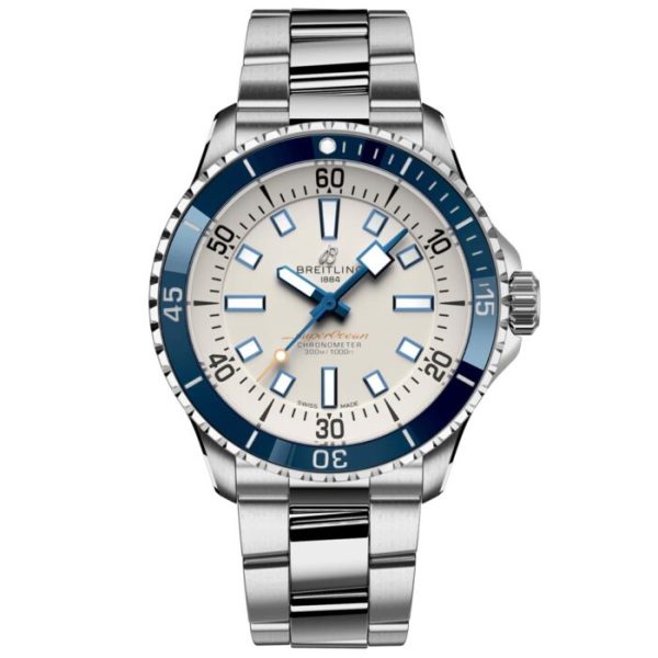Breitling Superocean 42mm Silver Dial Automatic Gents Watch A17375E71G1A1