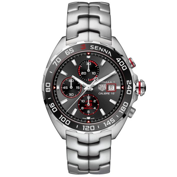 TAG Heuer Formula 1 SENNA Special Edition 44mm Grey Dial Automatic Gents Watch CAZ201D BA0633