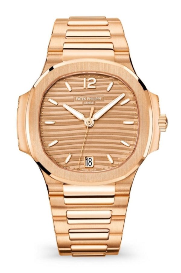 Patek Philippe Nautilus Ladies Automatic 35.2 mm Rose Gold Golden Brown Opaline Dial 71181R 010