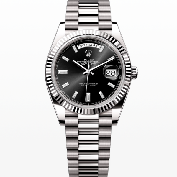 Rolex Day-Date Automatic Mechanical Movement 40mm Black Dial Scratch-resistant Sapphire Mirror 228239-0005
