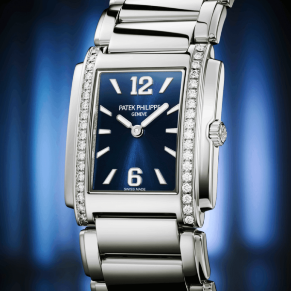 Patek Philippe Twenty 4 Diamond Set Bezel Blue Dial Ladies Bracelet Watch - Image 6