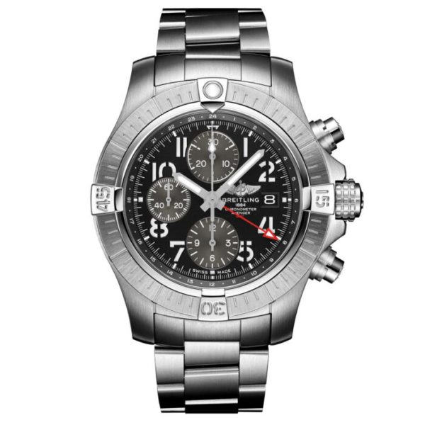 Breitling Avenger Chronograph GMT 45mm Black Dial Automatic Gents Watch A24315101B1A1