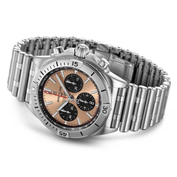 Breitling Chronomat B01 42mm Copper Dial Automatic Chronograph Gents Watch AB0134101K1A1 - Image 4