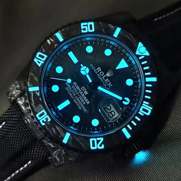 Rolex Submariner Carbon Black Watch - Image 7