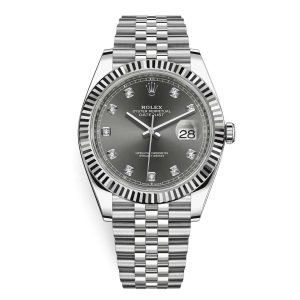 Rolex Datejust Series Automatic Mechanical Movement Men’s Watch 41mm Gray Dial 126334-0006