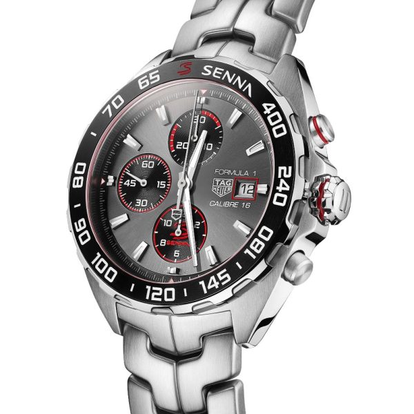TAG Heuer Formula 1 SENNA Special Edition 44mm Grey Dial Automatic Gents Watch CAZ201D BA0633 - Image 2