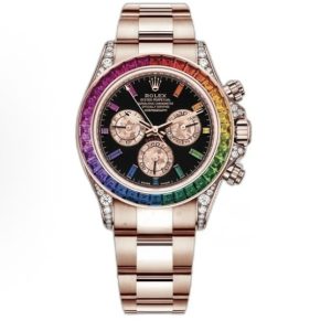 Rolex Cosmograph Daytona Series Automatic Mechanical Movement Black Dial Rose Gold Diameter 40mm 126595RBOW