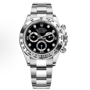 Rolex Cosmograph Daytona Automatic mechanical movement Black dial 40mm diameter 116509-0055