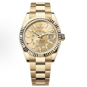 Rolex Sky-DrivingAutomatic 42mm Gold Dial 336938-0001