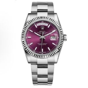 Rolex Day-Date Automatic Mechanical Movement 36mm Purple Dial 118239-0304