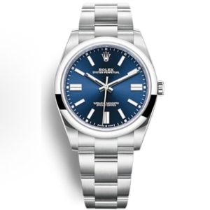 Rolex Oyster Perpetual Automatic Mechanical Movement Bright Blue 41mm Blue Dial 124300-0003