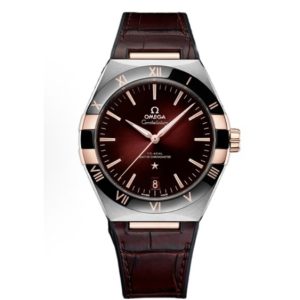 OMEGA Constellation Automatic Mechanical Movement Master Chronometer Men’s Watch 41mm Red Dial 131.23.41.21.11.001