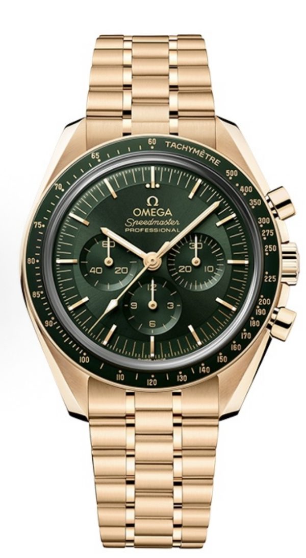 OMEGA Speedmaster Professional Moonwatch Automatic Mechanical Movement Professional Moonwatch Master Chronometer Chronograph Tachymeter Multifunction 42mm Green Dial 310.60.42.50.10.001