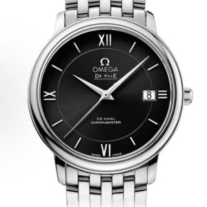 OMEGA De Ville Classic Series Automatic Mechanical Movement Roman Scale 36.8mm Black Dial 424.10.37.20.01.001