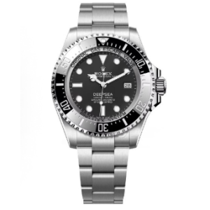 Rolex Deepsea Series Automatic Mechanical Movement 3900m Waterproof Men’s Watch Swiss Watch 44mm Black Dial Oystersteel Case Oystersteel Strap m136660-0006