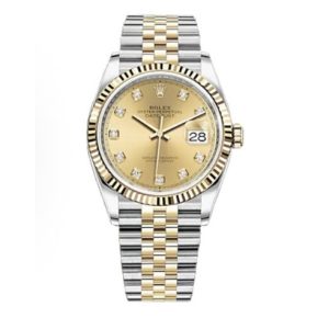 Rolex Oyster Perpetual Datejust Mechanical Movement Waterproof 100m Men’s Watch Swiss Watch 36mm Gold Dial 126233-0017