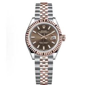 Rolex Ladies Datejust Series Automatic Mechanical Movement 100m Waterproof Ladies Watch Swiss Watch 28mm Brown Dial M279171-0017