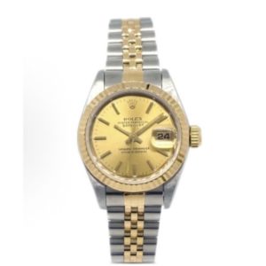 Rolex Ladies Datejust series automatic mechanical movement 100 meters waterproof women’s watch Swiss watch 26 mm gold dial 69173