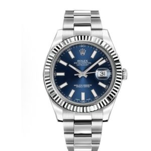 Rolex Datejust Series Automatic Mechanical Movement Waterproof 100m Men’s Swiss Watch Blue Dial 41mm116334-0005