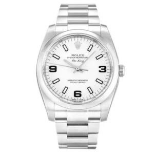 Rolex Air-King Automatic mechanical movement White dial Scratch-resistant sapphire mirror 34mm 114200White