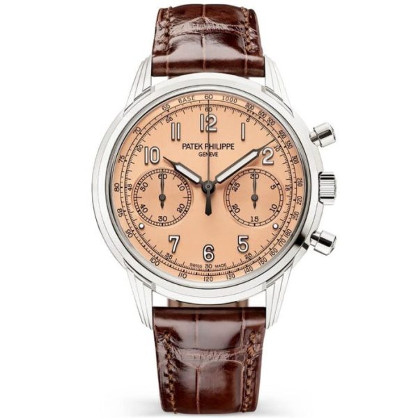 Patek Philippe Complications 41mm Rose Gilt Dial Manual Wind Chronograph Watch