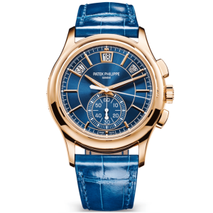 Patek Philippe Complications 42mm Blue Dial Annual Calendar Flyback Chronograph Watch