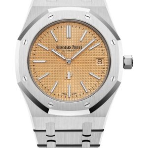 Audemars Piguet Royal Oak Jumbo 18K White Gold Extra Thin Salmon Dial