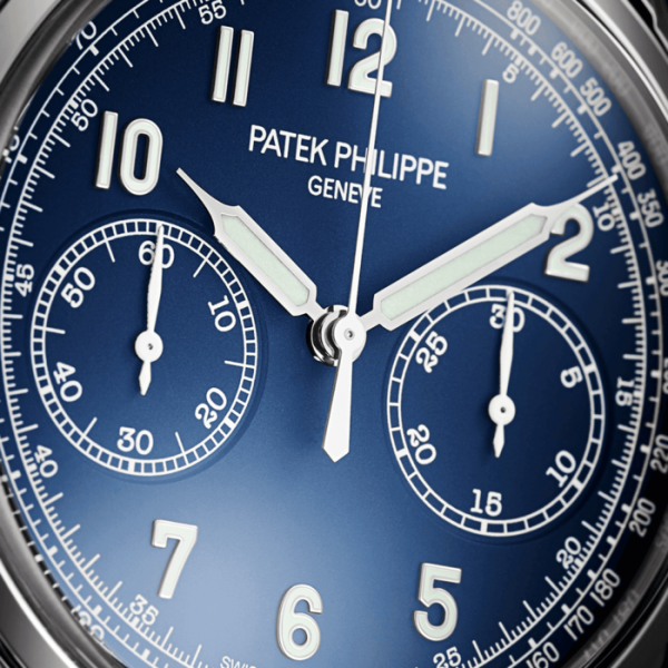 Patek Philippe Complications 41mm Blue Dial Manual Wind Chronograph Watch - Image 4