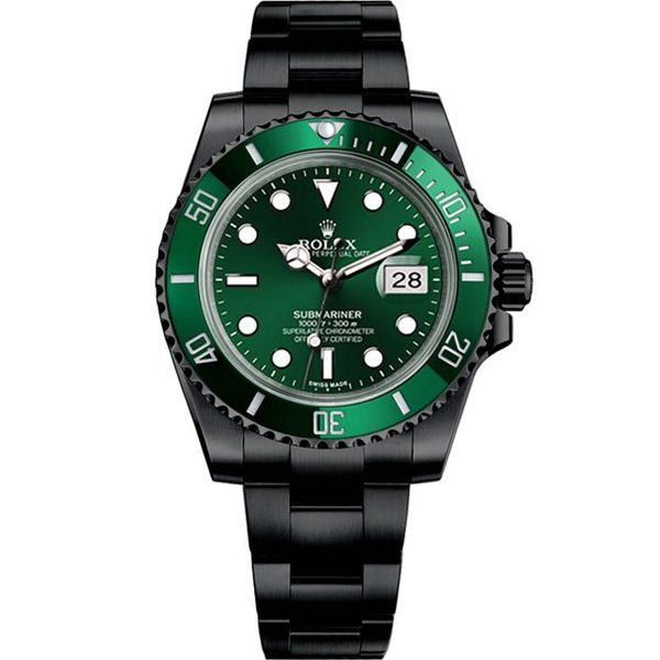 Rolex Submariner Date Black PVD ​​DLC Coated 904L Steel Watch 116610