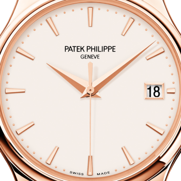 Patek Philippe Calatrava 18ct Rose Gold Ivory Dial Men’s Automatic Leather Strap Watch - Image 4