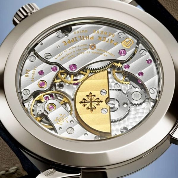 Patek Philippe Complication World Time Platinum Blue Dial Men’s Automatic Strap Watch - Image 5