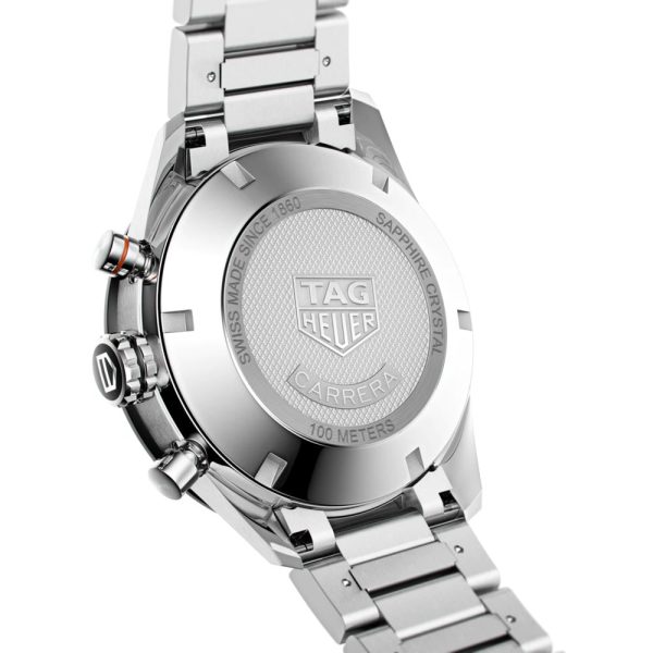 TAG Heuer Carrera 41mm Black Dial Automatic Chronograph Gents Watch CBM2110 BA0651 - Image 3