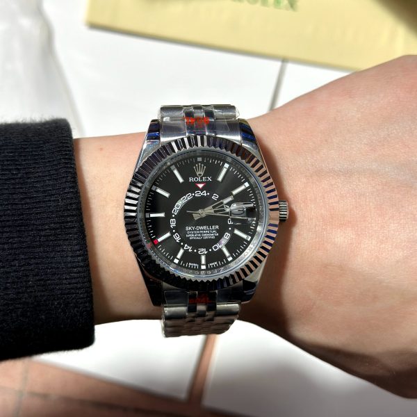 Rolex Sky-Driving Series Automatic Mechanical Movement 100m Waterproof Men’s Watch Swiss Watch 42mm Black Dial m326934-0006 - Image 3
