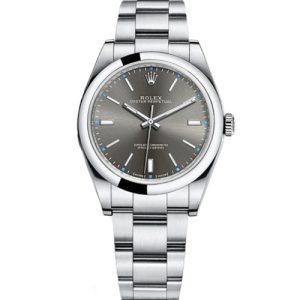 Rolex Oyster Perpetual Automatic Mechanical Movement 39mm Grey Dial 114300-0001