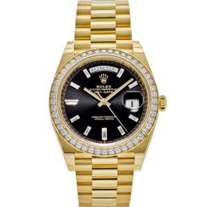 Rolex Day-Date Automatic Mechanical Movement 40mm Black Dial 228348RBR-0001