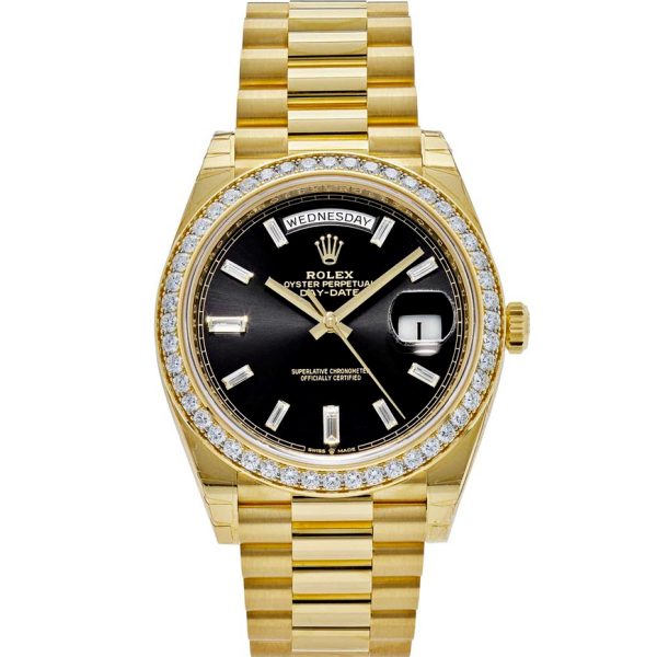 Rolex Day-Date Automatic Mechanical Movement 40mm Black Dial 228348RBR-0001